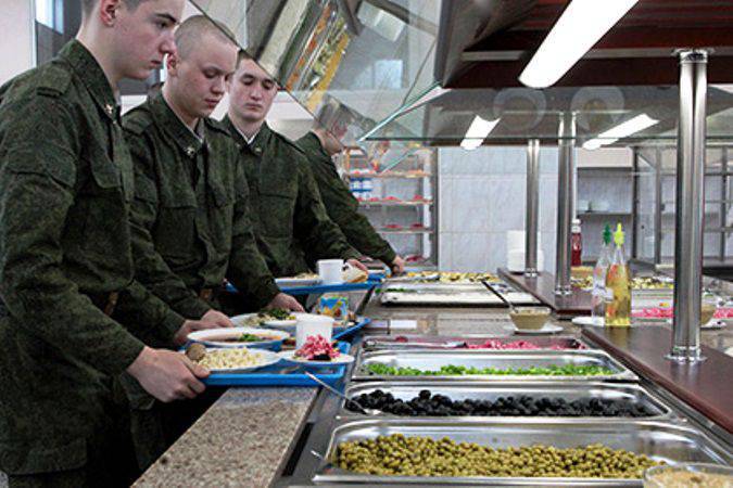 Eteläisessä sotilaspiirissä sotilashenkilöstön ravitsemus asetetaan sähköiseen valvontaan