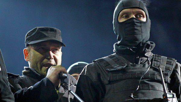 El líder del "Sector Derecho" anunció la "nueva etapa de la revolución ucraniana"