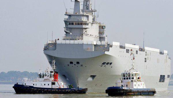 Russia and France are negotiating the return of communication systems with Mistral