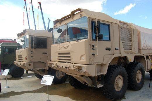 During the forum "Army-2015" Belarus presented the latest army trucks MZKT