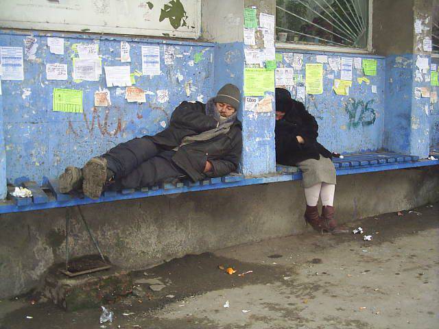 Personas sin hogar. El problema de las personas sin hogar está muy extendido.