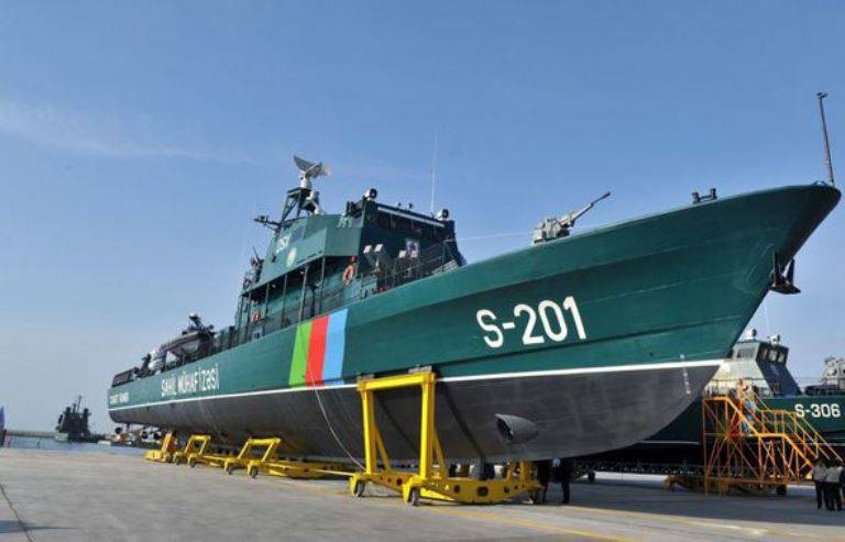 Construcción del primer barco de escolta del proyecto israelí completado en Azerbaiyán