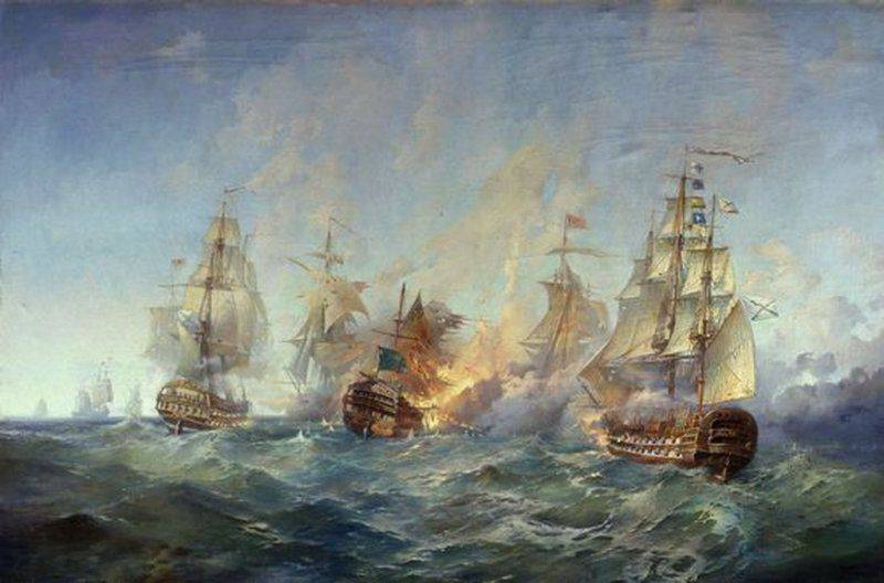 テンドラ岬でのロシア艦隊の勝利