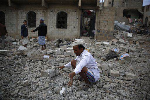 هواپیماهای نیروی هوایی ائتلاف به هتلی در صنعا (یمن) حمله کردند.