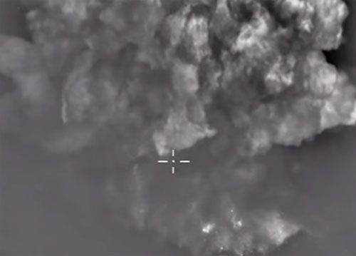 Отчёт Минобороны РФ о бомбардировках позиций и складов ИГИЛ в провинциях Хомс, Латакия и Идлиб