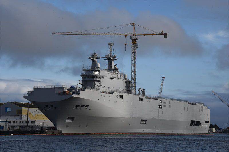 La France restitue à la Russie des équipements des porte-hélicoptères Mistral