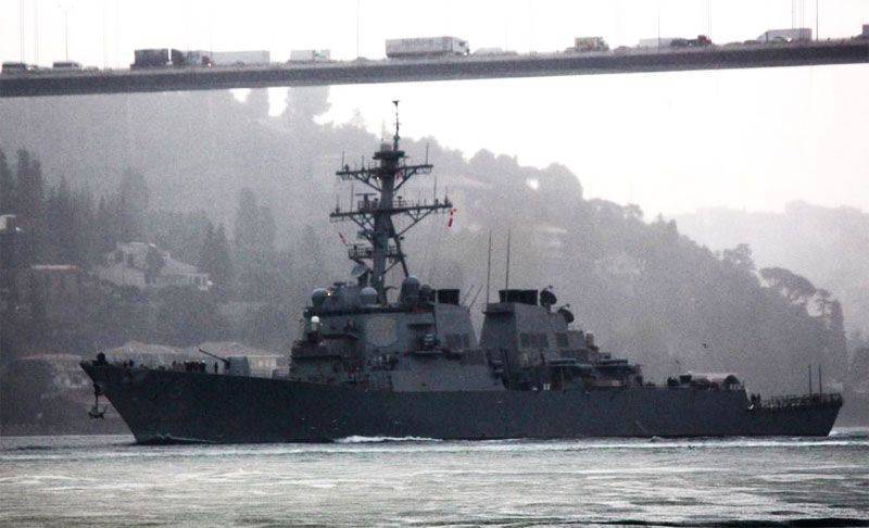 The American destroyer Porter entered the Black Sea