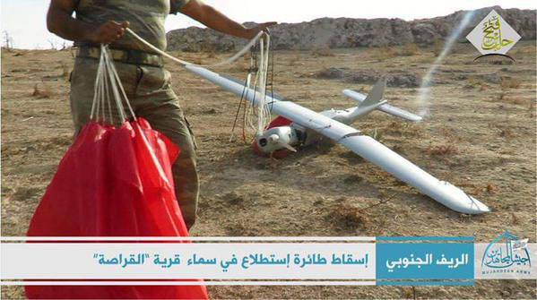 En Syrie, drone crashé "Orlan-10"