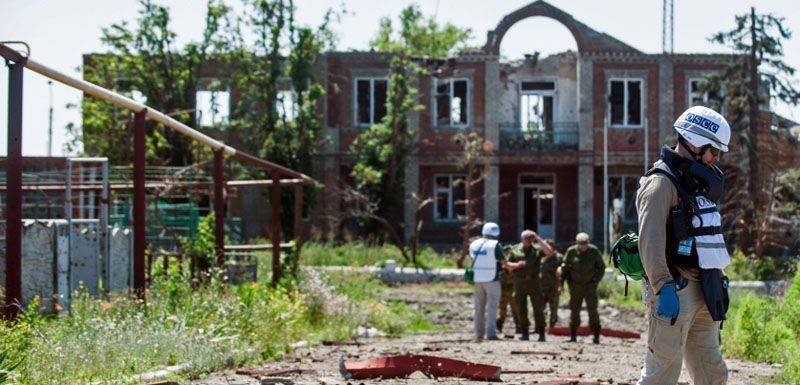 OSCE does not respond to Kiev military equipment to the line of contact in the Donbas