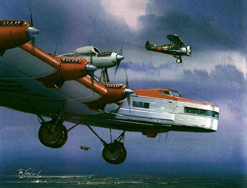Raksasa udara ANT-20 "Maxim Gorky" dan ANT-20bis