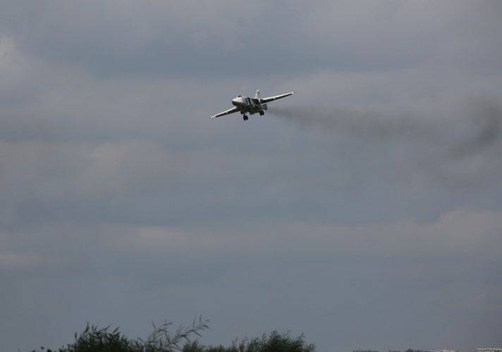 Su-24 a utilisé des bombes BETAB-500 contre des bunkers souterrains de militants en Syrie