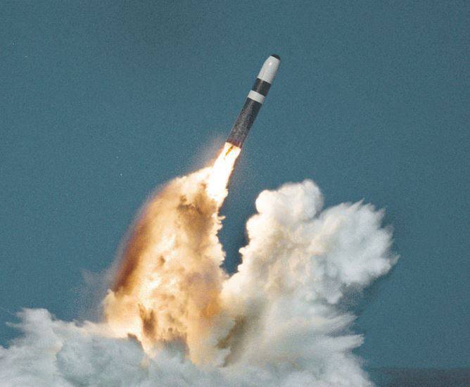 In the United States conducted tests of the Trident-2 rocket