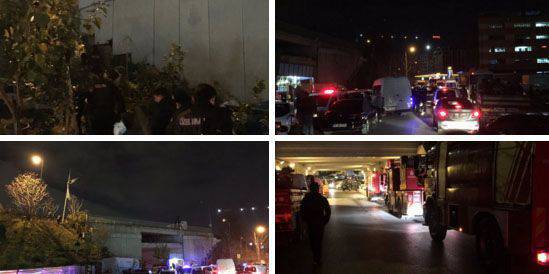 The explosion at the metro station Bairapasha in Istanbul