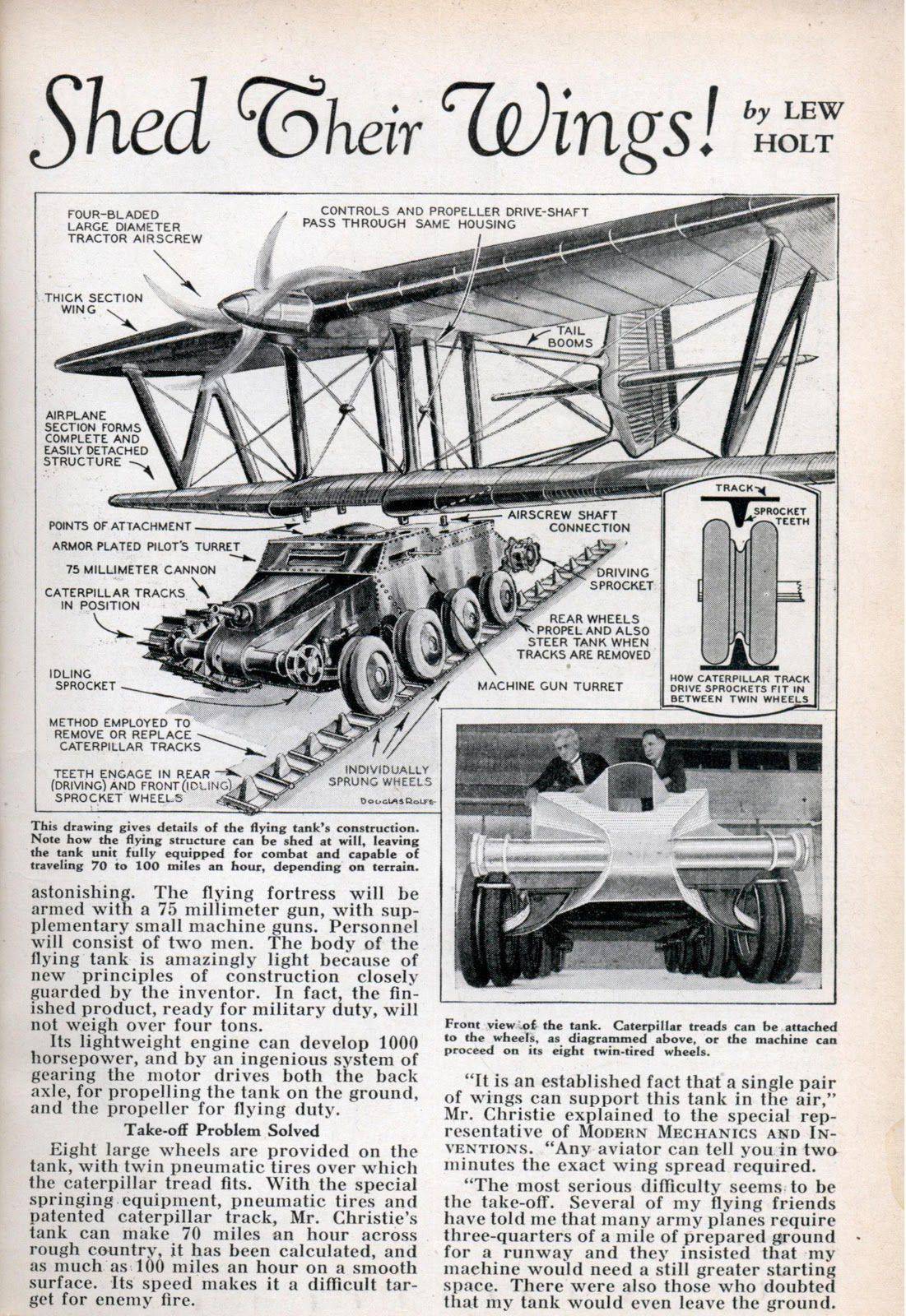 Designer Flying Tank John Walter Christie