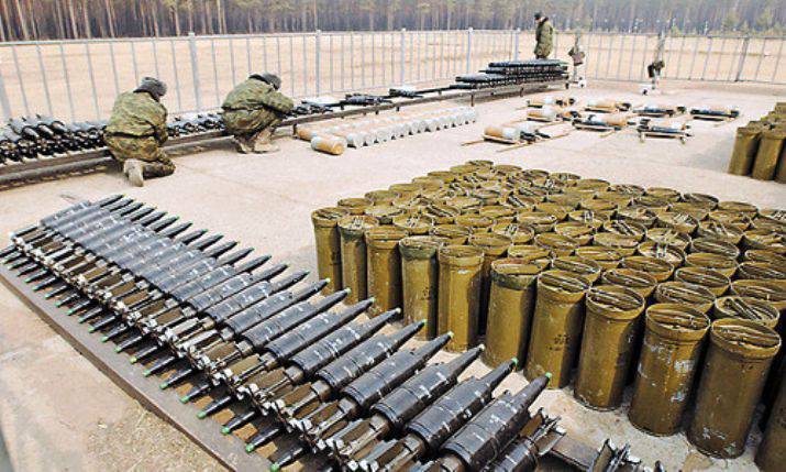 In VOE completed sending for disposal of obsolete ammunition