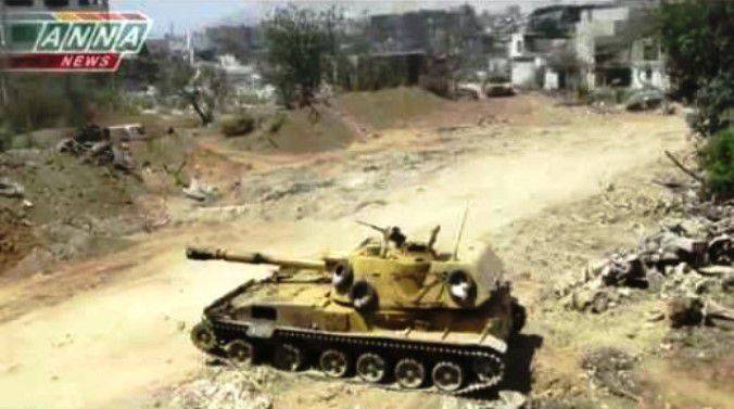 Soviet "Acacia" continue to smash terrorists in Syria