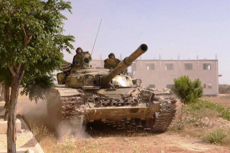 In Syria, almost all modifications of the T-72 and T-90 tanks are currently fighting.