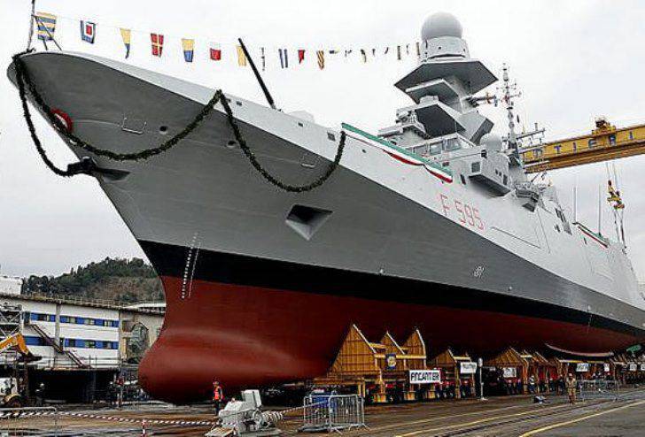 In Italy, the FREMM F 595 Frigate Launched