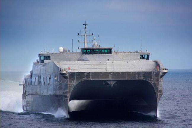The Pentagon: the new high-speed ships of the US Navy were vulnerable to high waves