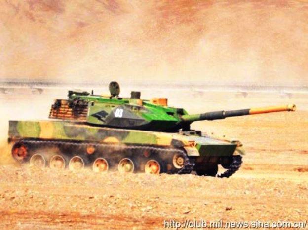 Tanque secreto chinês continua a correr nas tropas