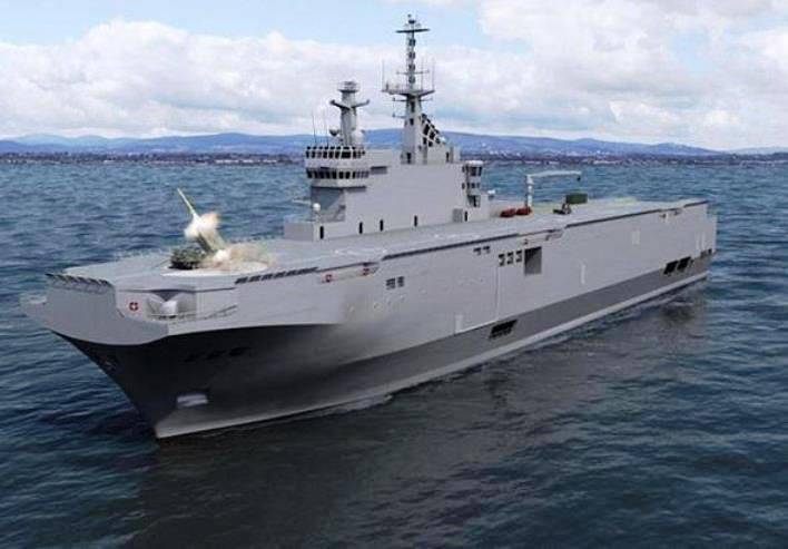 Французские ВМС изучают возможность установки модернизированных РСЗО на корабли типа «Мистраль»