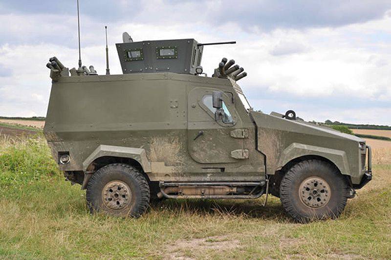 Armored car for special tasks Zephyr British company Creation