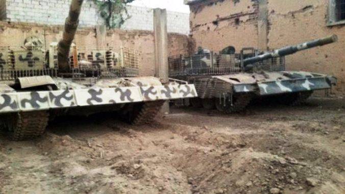 Protezione dei veicoli corazzati siriani