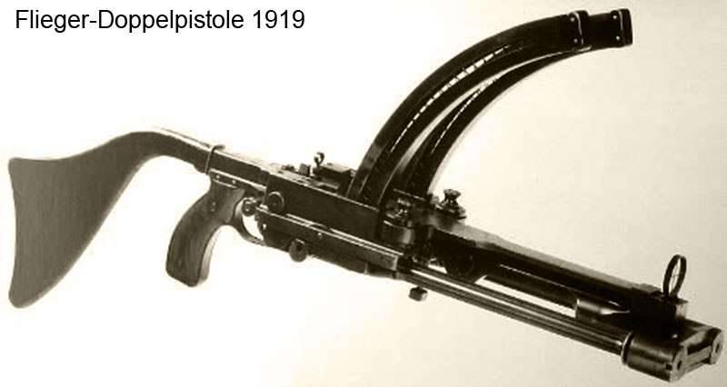 Проект авиационного пистолета-пулемета Flieger-Doppelpistole 1919 (Швейцария)