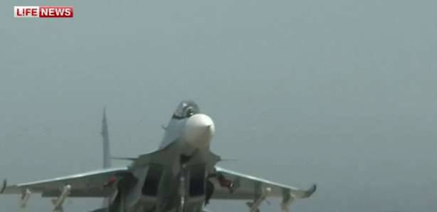 Su-35S in Syria made the first sorties