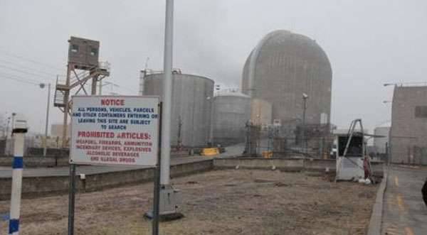 Accident at Indian Point Nuclear Power Plant in New York State