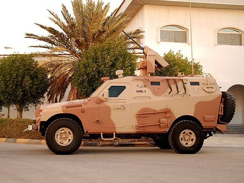 Fábrica de veículos blindados e equipamentos pesados ​​Al Shibl Veículos blindados leves
