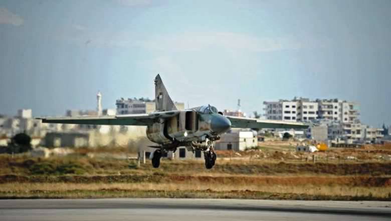 シリア航空機がアレッポの複数のテロリスト指揮所を破壊