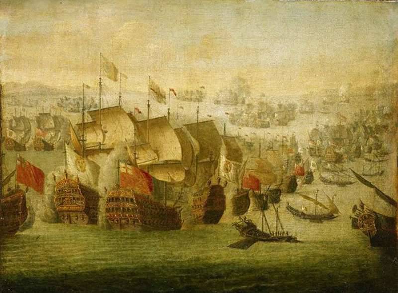 영국 - 프랑스 해군의 경쟁. 지브롤터와 말라가 전투