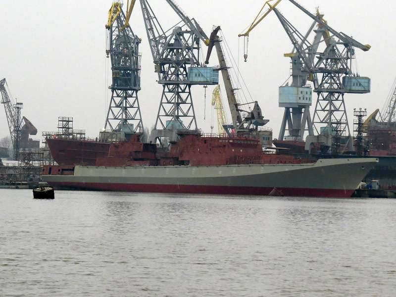 «Адмирал Бутаков» спущен на воду без силовой установки