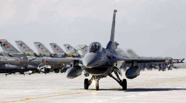 Turkish Air Force aircraft bombed Kurds in southeastern Turkey and northern Iraq at night