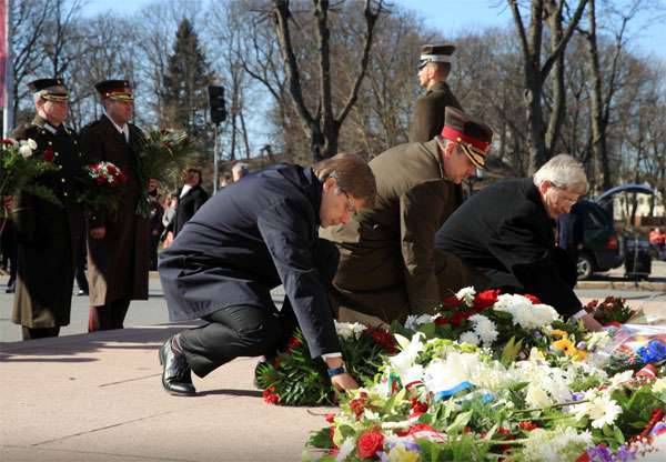 In the Baltics, events "in memory of the victims of the communist genocide" were held