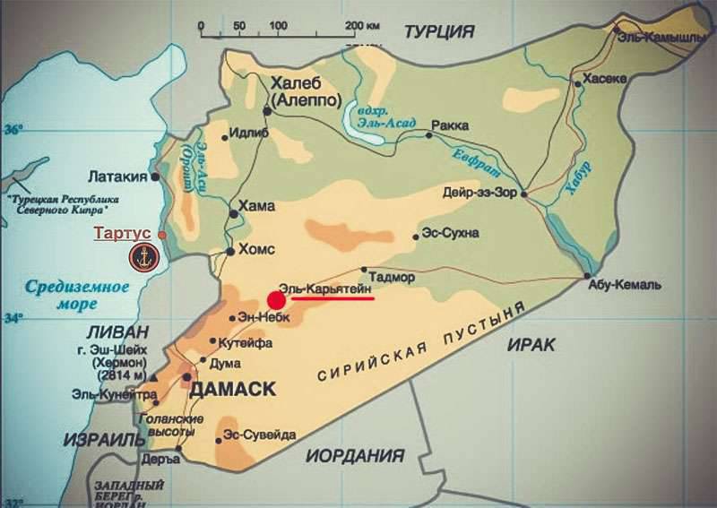 The Syrian ground forces, with the support of the air forces of the SAR and the air forces of the Russian Federation, take the ring of militants in El-Karyatyan