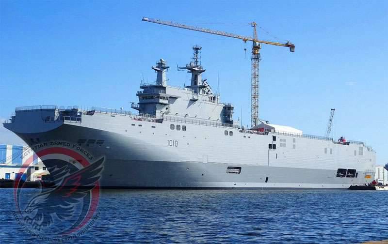 Porta-helicópteros do tipo Mistral (Sebastopol e Vladivostok) receberam o nome de presidentes egípcios e serão entregues no Egito até o final de setembro