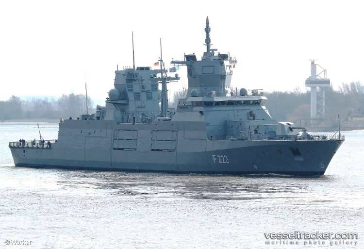 New frigate of the German Navy Baden-Württemberg went to sea for testing