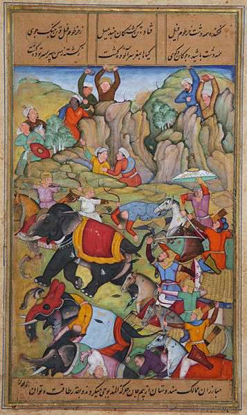 Timur가 인도에서 피 묻은 포 그람을 만든 방법