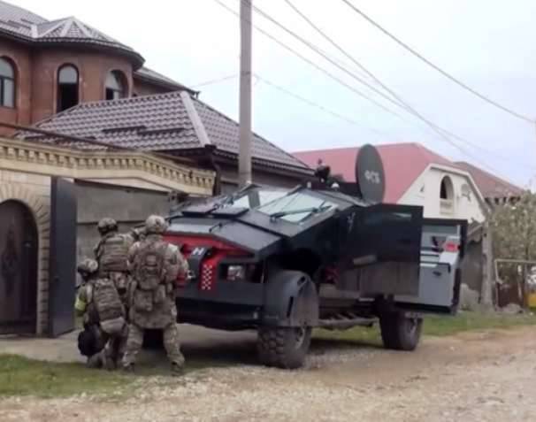 Zırhlı araç "Falcatus" ("The Punisher"), Dağıstan'da FSB'nin özel bir operasyonunda yer aldı