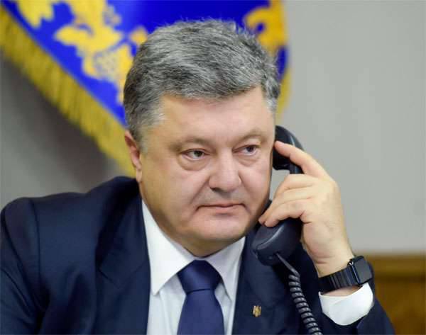 Poroshenko on the phone complained Merkel and Hollande to Russia and proposed to introduce in the Donbass the OSCE police mission