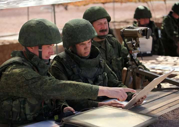 Na região de Amur, no âmbito do teste, uma unidade de carabina motorizada