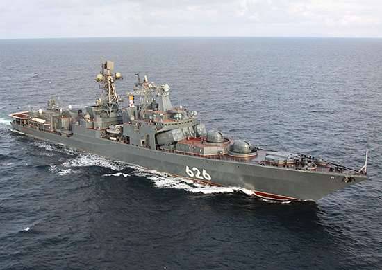 Anti-submarine maneuvers with the participation of BPC Vice Admiral Kulakov in the Northern Fleet