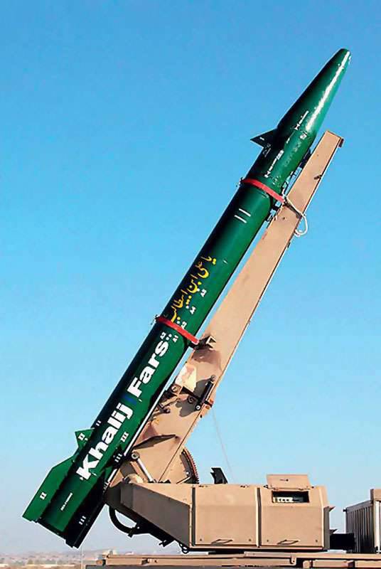 対艦弾道ミサイルKhalij Fars（イラン）
