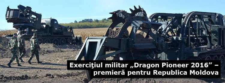 Moldova is preparing to host the American contingent for conducting joint military "exercises" Dragon Pioneer-2016