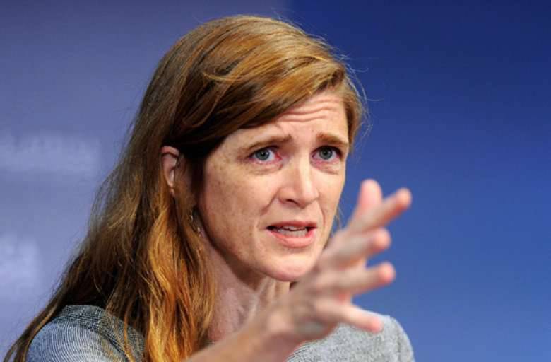 Samantha Power erinnerte erneut an die Sanktionen und die Vereinbarungen von Minsk, die Russland einhalten muss