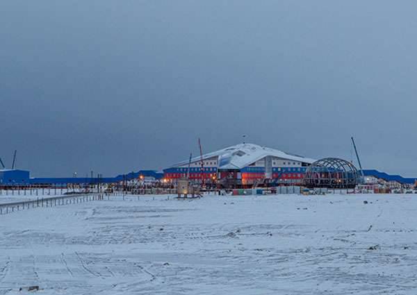 Thousands of tons of building materials are delivered to the Arctic for the development of the military infrastructure of the Russian Federation