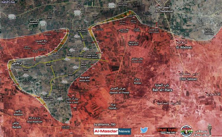 El ejército sirio está tratando de llamar al grupo de militantes "Jebhat al-Nusra" en Damasco.