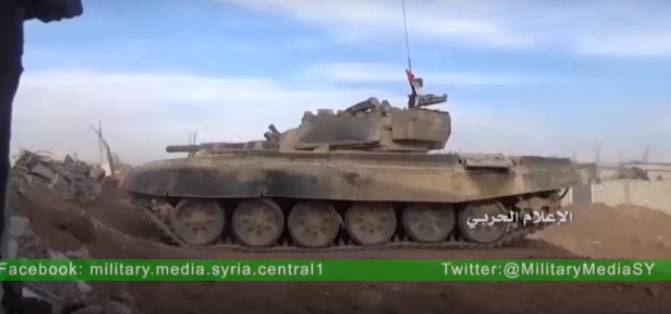 Наступление сирийских войск в провинции Дамаск. Видео